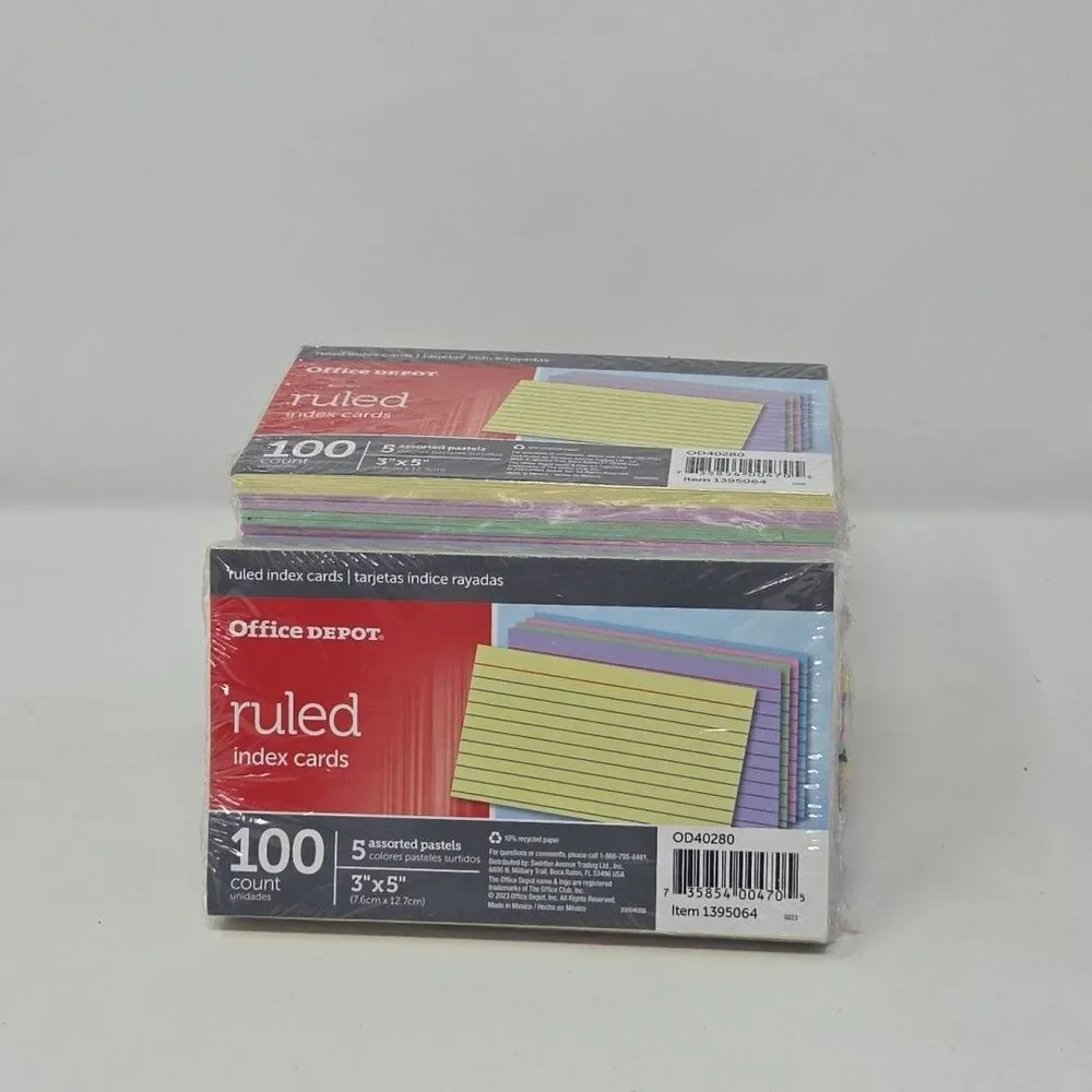 Office Depot Assorted Pastel Colors 3